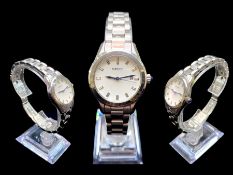 Ladies Seiko Bracelet Watch, silver tone