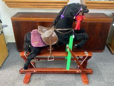 Beautiful Child's Rocking Horse, on wood