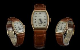 Ladies 1930's Art Deco Cyma 9ct Gold Cas