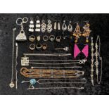Box of Costume Jewellery, comprising bra