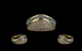 Ladies 18ct Gold Attractive Diamond Set