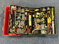 Vintage Lego Technic Set, in a large cas