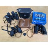 Three Pairs of Vintage Binoculars, compr