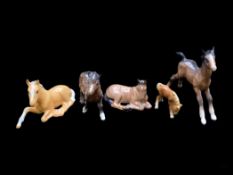 Beswick Horse Animal Figures (5) in tota