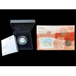 The Royal Mint Sir Isaac Newton 2017 UK 50p Silver Proof Coin, With Certificate of Authenticity.