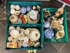 Large Collection Of Ceramics To Include - Mason's & Foley Ware, Part Tea sets, Blue & White Pottery,