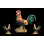 Beswick Hand Painted Bird Figure ' Leghorn ' Cockerel. Model No 1892. Designer A. Gredington.