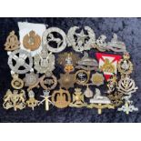 Military Interest - Collection of Cap Badges, Various Regiments, approx. 28.