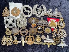 Military Interest - Collection of Cap Badges, Various Regiments, approx. 28.