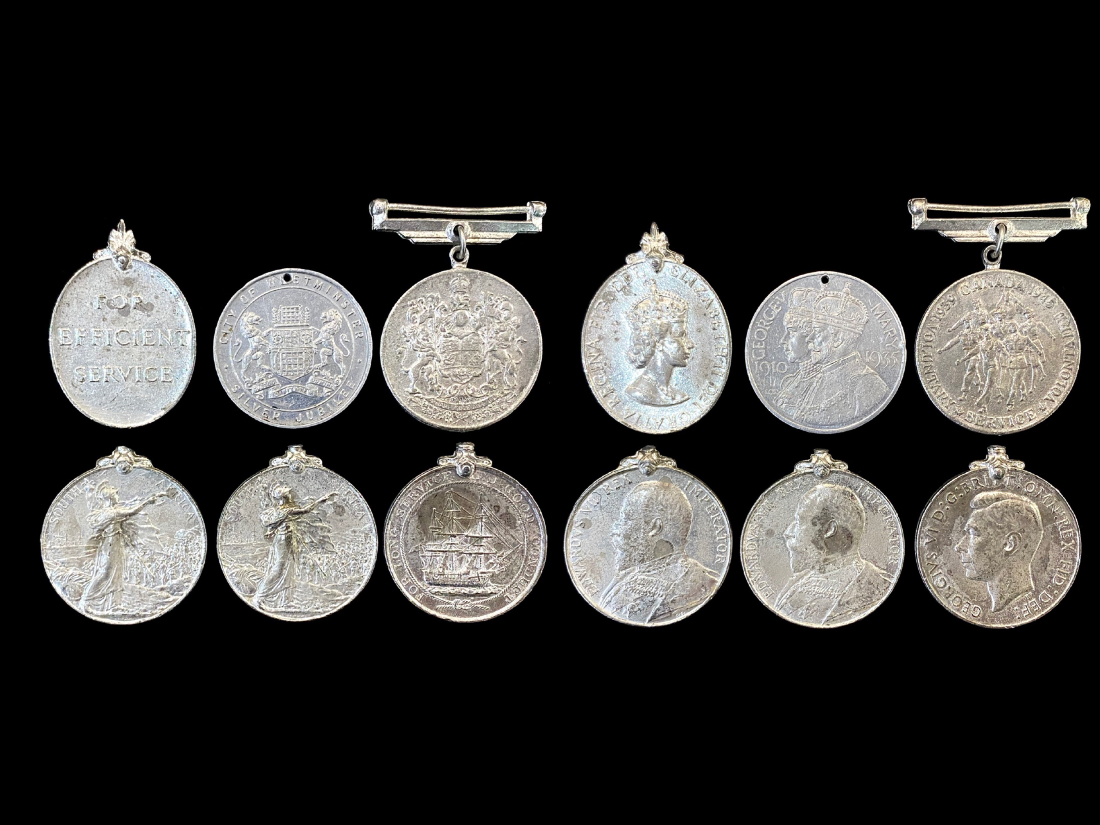 Collection of WWII Medals, comprising Canadian Volunteer Service Medal, - Image 2 of 4