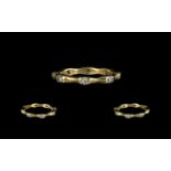 18ct Gold Diamond Full Eternity Ring, set with round modern brilliant cut diamonds.