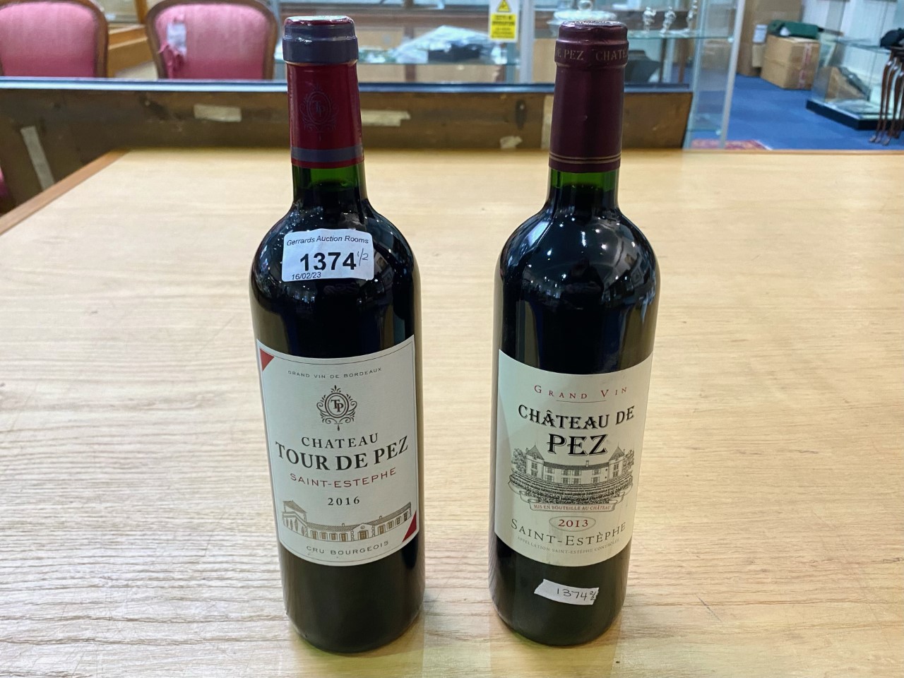 Two Bottles of Quality Red Wine, comprising Chateau de Pez 2013 and Chateau Tour De Pez 2016.