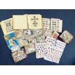 A Box Containing a Large Quantity of World Stamps, complete mix to sort, loose and in Albums,