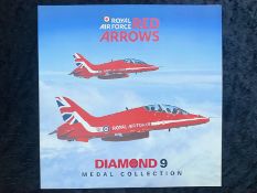 The Royal Air Force Red Arrows - Silver Plated Diamond 9 Medal Collection. ( 9 ) In Total In