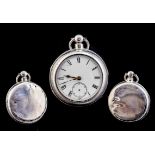 Mid Victorian Period Key Wind Sterling Silver Pair Cased English Lever Pocket Watch. Movement No