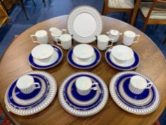 Wedgwood 'Renaissance Gold' Part Service, comprising milk jug, lidded sugar bowl, four mugs,