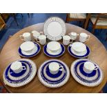 Wedgwood 'Renaissance Gold' Part Service, comprising milk jug, lidded sugar bowl, four mugs,