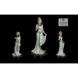 Coalport Hand Painted Ltd Edition Porcelain Figure ' Cleopatra ' Designer David Cornell.