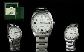 Rolex Oyster Perpetual Air King - Gents Stainless Steel Chronometer Wrist Watch.