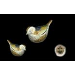 Royal Crown Derby Firecrest Bird Paperweight, With Gold Stopper. Full Marks to Base. Approx Size 1.