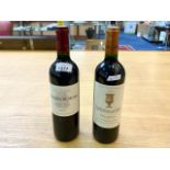 Two Bottles of Quality Red Wine, comprising Marquis de Mons Margaux 2015,