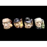 Aertone Miniature Sherlock Holmes Collection Toby Jugs, comprising a set of four Holmes, Watson,