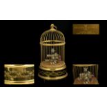 Reuge - Music Sainte - Croix Musical Birds Cage, Automaton, Mid 20th Century.