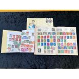 Stamp Interest - Two Albums of Stamps, including Worldwide, Aden, Afghanistan, Antigua, Argentina,