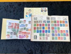 Stamp Interest - Two Albums of Stamps, including Worldwide, Aden, Afghanistan, Antigua, Argentina,