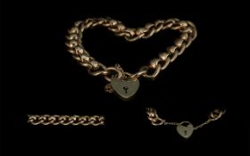 Edwardian Period Superb Quality 9ct Gold Diamond Cut Bracelet,