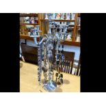 Tall 30" Candelabra Displaying Quality Costume Jewellery - large candelabra used as a jewellery