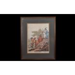 Quirky / Novelty Print - Titled Easter Monday ' Of The Cockney Hunt ' It Is Taken of the 1817