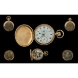 Full Hunter Gold Plated Pocket Watch by Thomas Russell & Son of Liverpool,