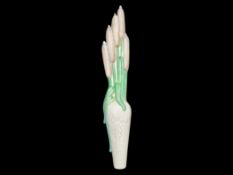 Beswick Wall plaque of a Beswick Vase of Bullrushes wall plaque, model no 564, height 31.5cm.