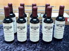 Nine Bottles of Chateau La Croix de Grezard 2012, 375ml, 13%, Lussac-Saint-Emilion, No. 018998.