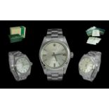 Rolex Oyster Gents Precision Stainless Steel Wrist Watch. Watch No 349454, Model 6426.