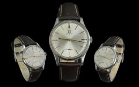 Omega - Gents Signed Steel Cased Mechanical Wrist Watch, circa 1960's.