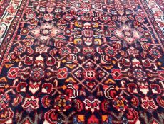 Full Pile Deep Ground Persian Sarouk Runner, all over design, Measures 280 x 117 cm.