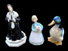 A Collection of Royal Doulton Figures to include Drake Duck HN807,