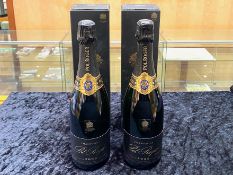 Two Bottles of Pol Roger Vintage Champagne, one Vintage 2008. Both in original boxes.