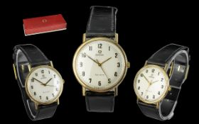 Omega Geneve Gents Gold Plated Mechanical Wristwatch with Omega Presentation Box circa 1970 with