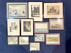 Collection of Prints by Henry Hadfield, comprising four black and white prints of Poulton-le-Fylde,