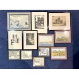 Collection of Prints by Henry Hadfield, comprising four black and white prints of Poulton-le-Fylde,