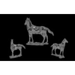 Swarovski Cut Crystal Horse Figure 'Mare', designed by Stefanie Nederegger, Code no.