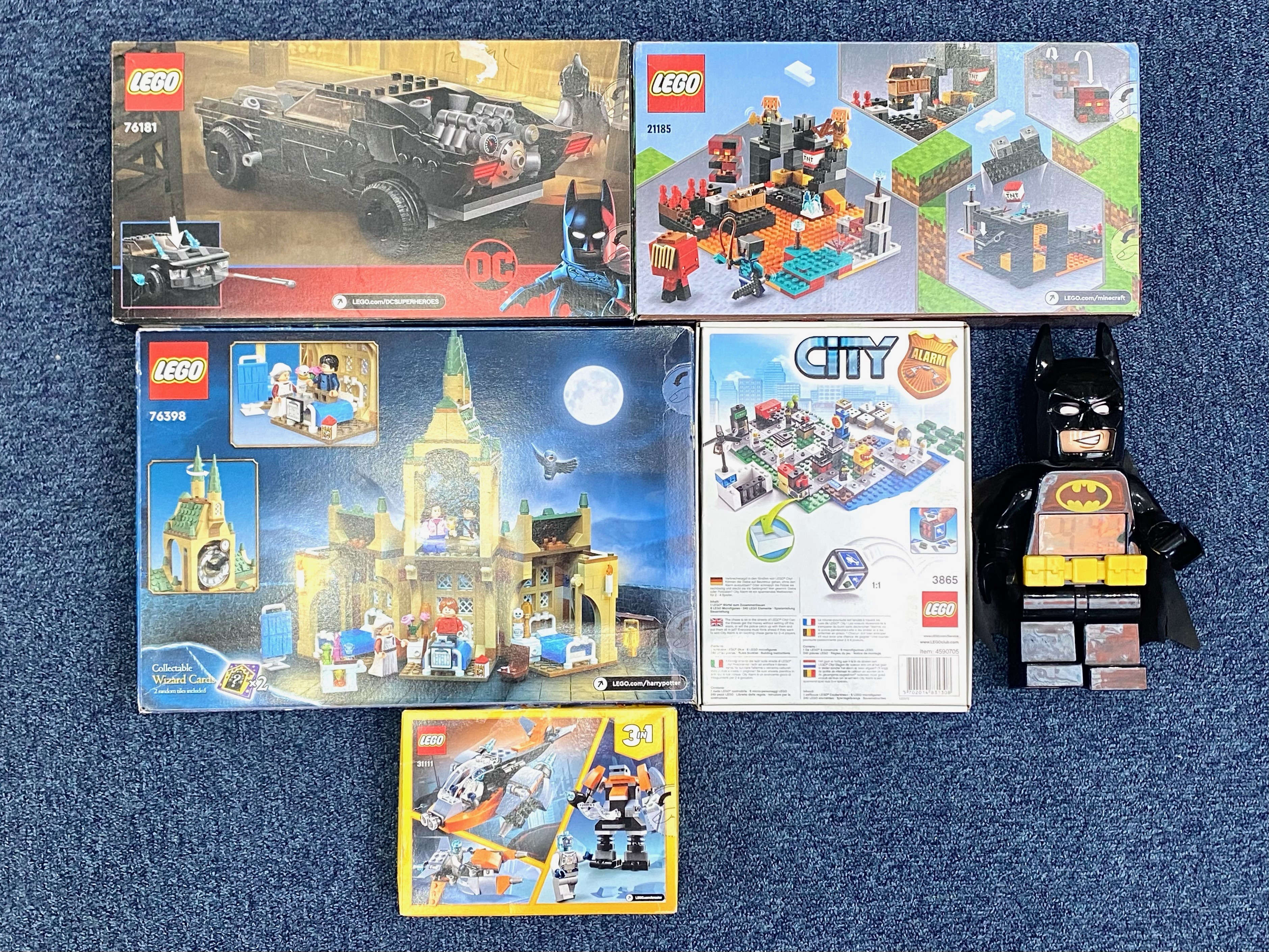 Collection of Boxed Lego Sets, comprising City Alarm No. 3865, Minecraft No. 21185, Batman No. - Image 2 of 2