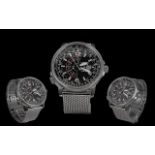 Citizen Eco Drive Nighthawk WR 200 Gents Stainless Steel Wrist Watch.