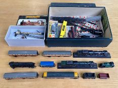 Box Containing a Collection of Railway Related Items, to include carriages, rolling stock,