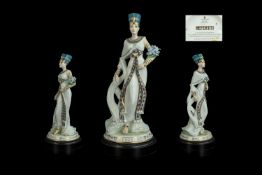 Wedgwood Hand Painted Ltd Edition / Numbered Porcelain Figure ' Legends of the Nile ' Nefertiti.