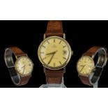 Omega - Geneve Gold Plated Mechanical Wrist Watch,