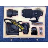 Nikon D700 FX Boxed Camera & Equipment, housed in a steel fitted carry case,